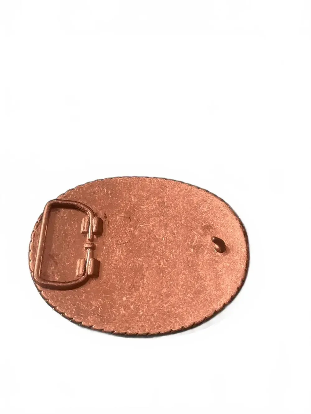 Vintage British Flag Oval Belt Buckle with Rhinestones